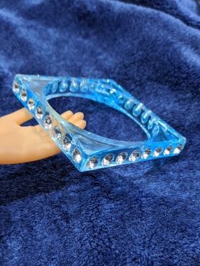 Blue Crystal-Embellished Women's Bracelet